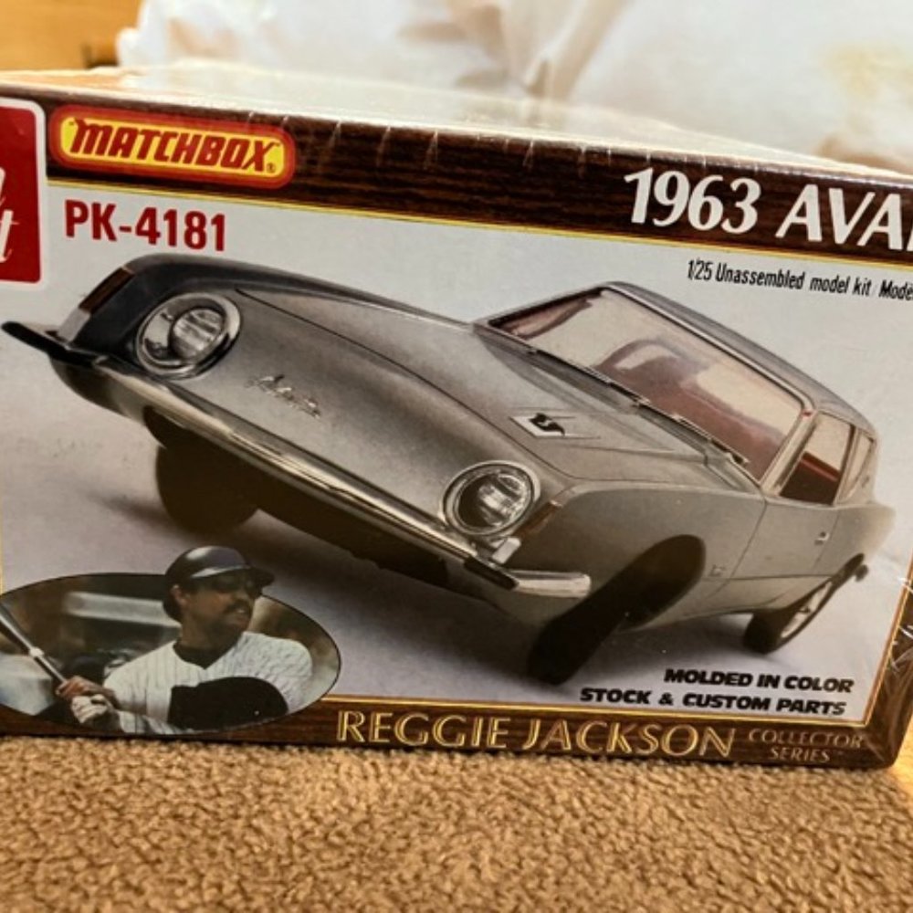 Vintage Reggie Jackson Studebaker Avanti AMT Matchbox Model